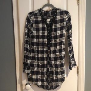NWT! Plaid dress/shirt